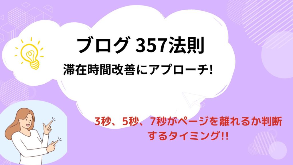 ブログ357法則　滞在時間